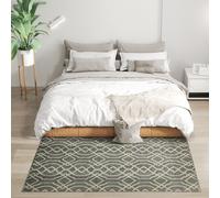 HOMCOM Easy-Cleaning Machine Washable Rug for Home, Patio, Garden, Grey | Size: 120 cm x 170 cm HOMCOM Grey 120 cm x 170 cm