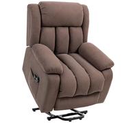 HOMCOM Eight-Point Massage Electric Lift Chair - Dark Brown