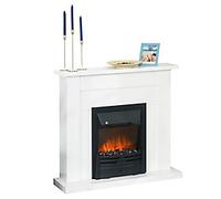 Homcom Electric Fire and Mantelpiece with LED Flames and Remote Timer