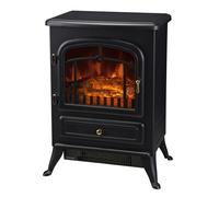 HOMCOM Electric Fire Place 1850W Heater-Black