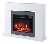 HOMCOM Electric Fireplace MDF (Medium-Density Fibreboard), Particle Board UK
