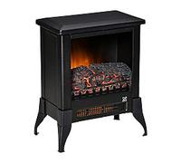 HOMCOM Electric Fireplace Steel, Tempered Glass, Plastic UK