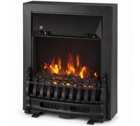 HOMCOM Electric Fireplace Stove Freestanding/ Inset, 1000W/2000W, Electric Fire Heater with LED Flame Effect, Coal Logs, Black