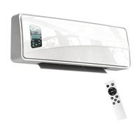 HOMCOM Electric Heater 2000W Ceramic Wall Mounted Space Heater Fan White