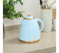 Electric Kettle, 1.7L, 3kW, Fast Boil Kettle, 360° Swivel HOMCOM Light Blue One Size