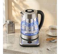 HOMCOM Electric Kettle, 1.7L Fast Boil 3KW Water Kettle with UK Strix Thermostat, Tea Infuser, Keep Warm Function, Auto Shut-off and Boil-Dry Protection, Silver Tone