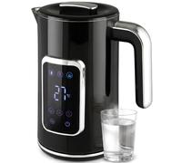 HOMCOM Electric Kettle 1.7L Fast Boil 3000W Adjustable Temperature Black | Water Kettle, LED Display, Keep Warm Function, Auto Shut-Off Boil-Dry Protection, Double-Wall