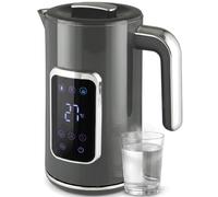 HOMCOM Electric Kettle 1.7L Fast Boil 3000W Adjustable Temperature Grey | Water Kettle, LED Display, Keep Warm Function, Auto Shut-Off Boil-Dry Protection, Double-Wall
