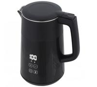 HOMCOM 1.7L Fast Boil 3000W Electric Kettle with LED Display, Black, Black
