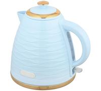 HOMCOM Electric Kettle 1.7L, Fast Boil, 3kW Cordless Water Kettle with Removable Washable Anti-scale Filter, UK Otter Thermostat, Auto Shut-off, 360° Swivel, BPA Free, Light Blue Water Ripple Texture