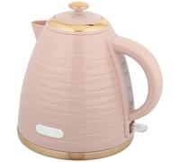 HOMCOM Electric Kettle 1.7L, Fast Boil, 3kW Cordless Water Kettle with Removable Washable Anti-scale Filter, UK Otter Thermostat, Auto Shut-off, 360° Swivel, BPA Free, Pink Water Ripple Texture