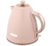 HOMCOM Electric Kettle, 1.7L, Fast Boil, 3kW Cordless Water Kettle with Removable Washable Anti-scale Filter, Auto Shut-off, 360° Swivel, UK Otter Thermostat, BPA Free, Light Pink