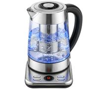 HOMCOM Electric Kettle 1.7L Fast Boil 3KW UK Strix Thermostat Silver Tone | Water Kettle, Tea Infuser, Keep Warm Function, Auto Shut-off, Boil-Dry Protection