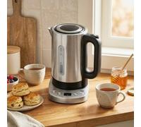(Silver) HOMCOM Electric Kettle, 1.7L Fast Boil, 3kW Water Kettle with Strix Thermost