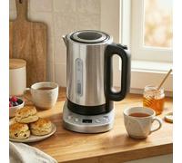 HOMCOM Electric Kettle, 1.7L Fast Boil, 3kW Water Kettle with Strix Thermost - Stainless Steel, Plastic - 1 - 22.5 x 14.1 x 22.5 cm