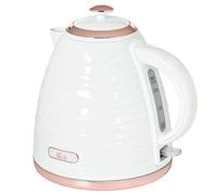 Homcom Electric Kettle, Fast Boil, 1.7L, 3Kw, Swivel, White Ripple