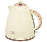 HOMCOM Electric Kettle, 1.7L, Fast Boil, 3000W Cordless Water Kettle with Removable Washable Anti-scale Filter, Auto Shut-off, 360° Swivel, Beige