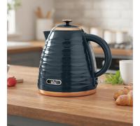 HOMCOM Electric Kettle 1.7L Fast Boil 3kW Cordless Water Kettle Dark Blue
