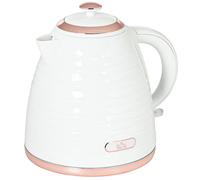 Homcom Electric Kettle, Fast Boil, 1.7L, 3Kw, Swivel In White White