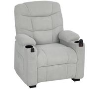 HOMCOM Electric Massage Recliner Armchair with Heat, Reclining Chair, Grey
