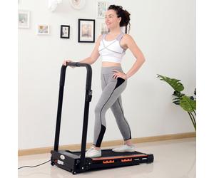 HOMCOM Electric Motorised Treadmill Walking Machine Foldable - 0.5hp | 1 to 6 km