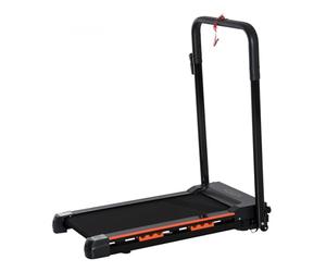 HOMCOM Electric Motorized Treadmill Walking Machine Foldable - 0.5hp | 1 to 6 km/h | Indoor Fitness Exercise Gym w/Remote Control