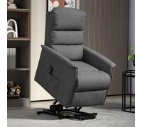 HOMCOM Power Lift Recliner Electric Reclining Chair with Remote Dark Grey