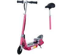HOMCOM Electric Scooter for Kids Ages 6+ Years 120W Motor 8km Range Pink