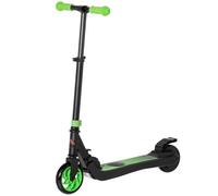 HOMCOM Electric Scooter for Kids Foldable Age 6+ Rear Brake 8 KM/H Green | Adjustable Height, Maximum Range 6 KM, 5kg Lightweight