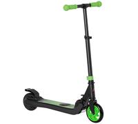 HOMCOM Electric Scooter for Kids, Foldable E Scooter for Age 6+, with Adjustable Height, Rear Brake, Up to 8 KM/H, Maximum Range 6 KM, 5kg Lightweight, Green