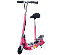 HOMCOM Electric Scooter for Kids, Foldable Powered Scooters for Age 7-12 with 120W Motor, Up to 10 KM/H & 8 KM, Adjustable Ride on Toy (Pink)