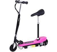 HOMCOM Outdoor Ride On Powered Scooter 120W Motor Bike 2 x 12V Battery - Pink