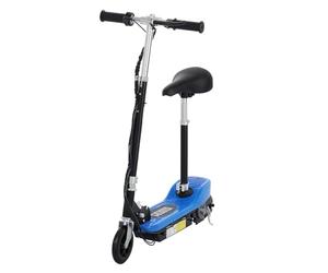 HOMCOM Electric Scooter for Kids, Foldable Ride On Powered Scooter with 120W Motor, Top Speed 10 KM/H, Maximum Range 8 KM - Blue
