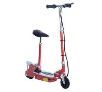 HOMCOM Foldable Powered Scooter with Adjustable Seat & Brake in Red HOMCOM Red