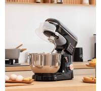 HOMCOM Electric Stand Mixer, 5L Food Mixer with Dough Hook, Whisk, Black