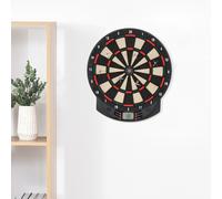 HOMCOM Electronic Dartboard 26 Games,185 Variations with 6 Darts Ready-to-Play