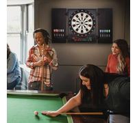 Electronic Dartboard with LED Digital Score Board 27Games Storage Cabinet