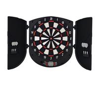 HOMCOM Electronic Dartboard Set 26 Games 185 Variations 6 Darts Cabinet | Storage, Multi-Game Option, Ready-to-Play, Darts Board