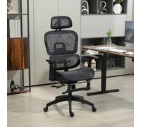 HOMCOM Ergonomic Office Chair Swivel Computer Chair with 3D Armrest Black