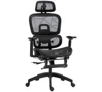 HOMCOM Ergonomic Office Chair Swivel Computer Chair with 3D Armrest Black