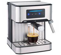 Homcom Espresso Machine, 20-Bar, 1.6 L Tank, Led Touch, Black