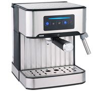 HOMCOM Espresso Machine, 20-Bar Cappuccino Coffee Maker with Frother Wand, 1.6L Tank, Single/Double/Manual Shot, LED Touch
