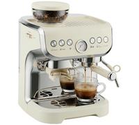 HOMCOM Espresso Machine Bean to Cup Coffee Machine, Steam Wand, Cream White