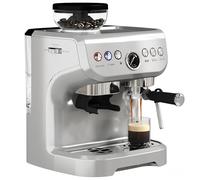 HOMCOM Espresso Machine Bean to Cup Coffee Machine, Steam Wand, Silver Tone