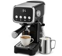 HOMCOM Espresso Machine with 20-Bar Pressure, Black HOMCOM Black