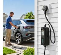HOMCOM EV Charger Type 2 to 3 Pin Plug, 10 m, 2.8 kW, 6-13 A