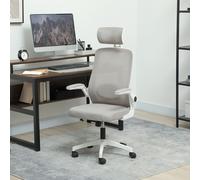 HOMCOM Executive Office Chair, Ergonomic Mesh Desk Chair with Lumbar Support in Grey HOMCOM Grey