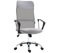 Homcom Executive Office Chair High Mesh Back - Grey, Grey