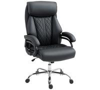 HOMCOM Executive Office Chair with Spring Padding - Black
