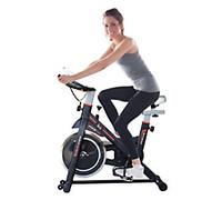 HOMCOM Exercise Bike Racing Bicycle Cardio Adjustable Resistance LCD Display Gym, Black